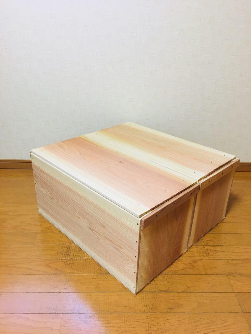【新品】 青森 りんご箱 木箱 木製 焼き目　ふたつき杉 2箱セット 新品】青森 りんご箱 木箱 木製 杉 ふたつき 2箱セット - メルカリ