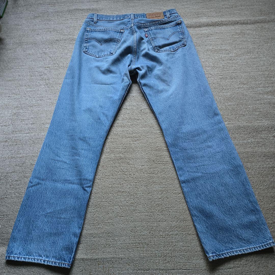 出産祝いなども豊富 - 新しいファッション Levis L ストレートデニム ライトブルー パンツ