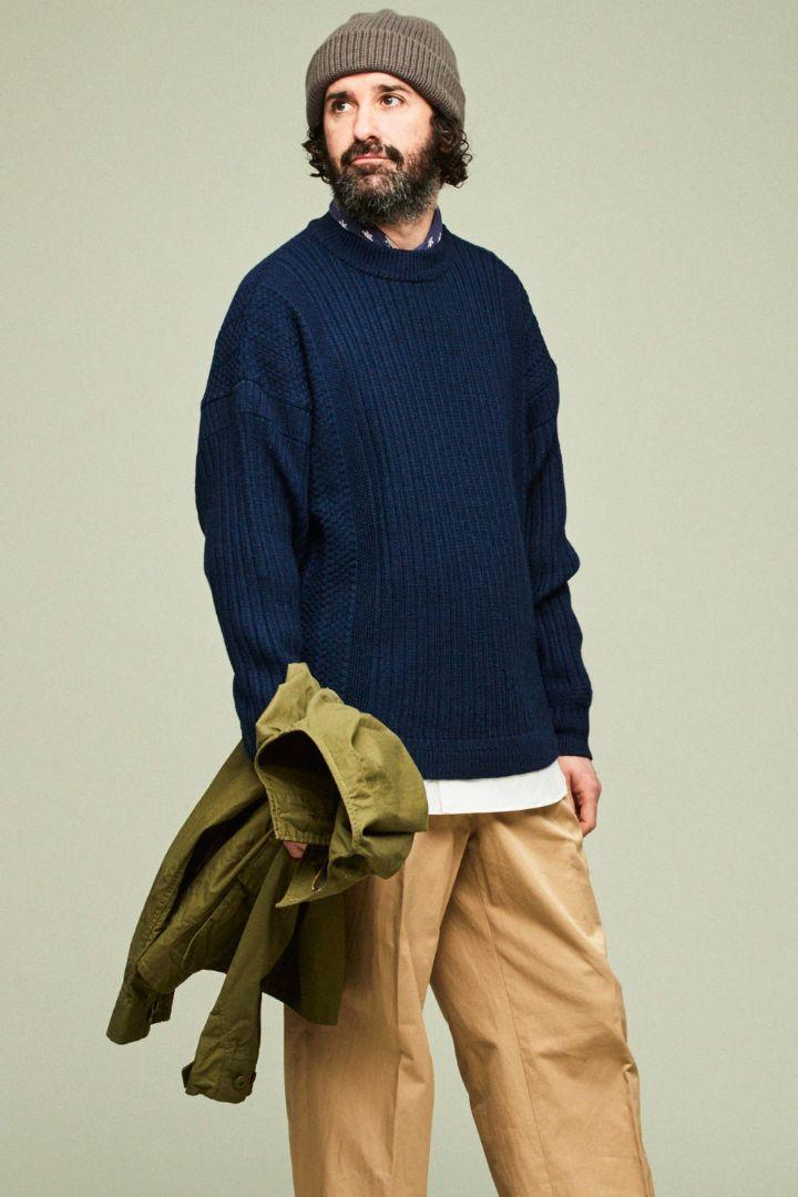 在庫あ YASHIKI ニット サイズ2 3KPhi-m79522380149 18AW KODOU 新作即納