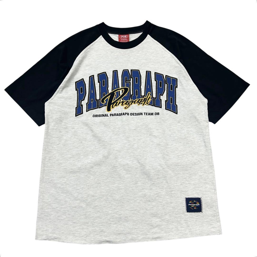 美品 Paragraph/パラグラフ リンガーネック ラグランTシャツ