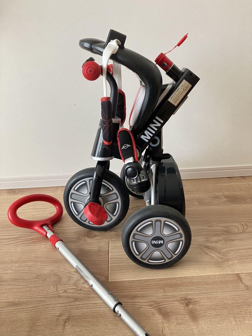 MINI 三輪車 手押し 舵取り 正規ライセンス 折りたたみ自転車 ミニクーパー