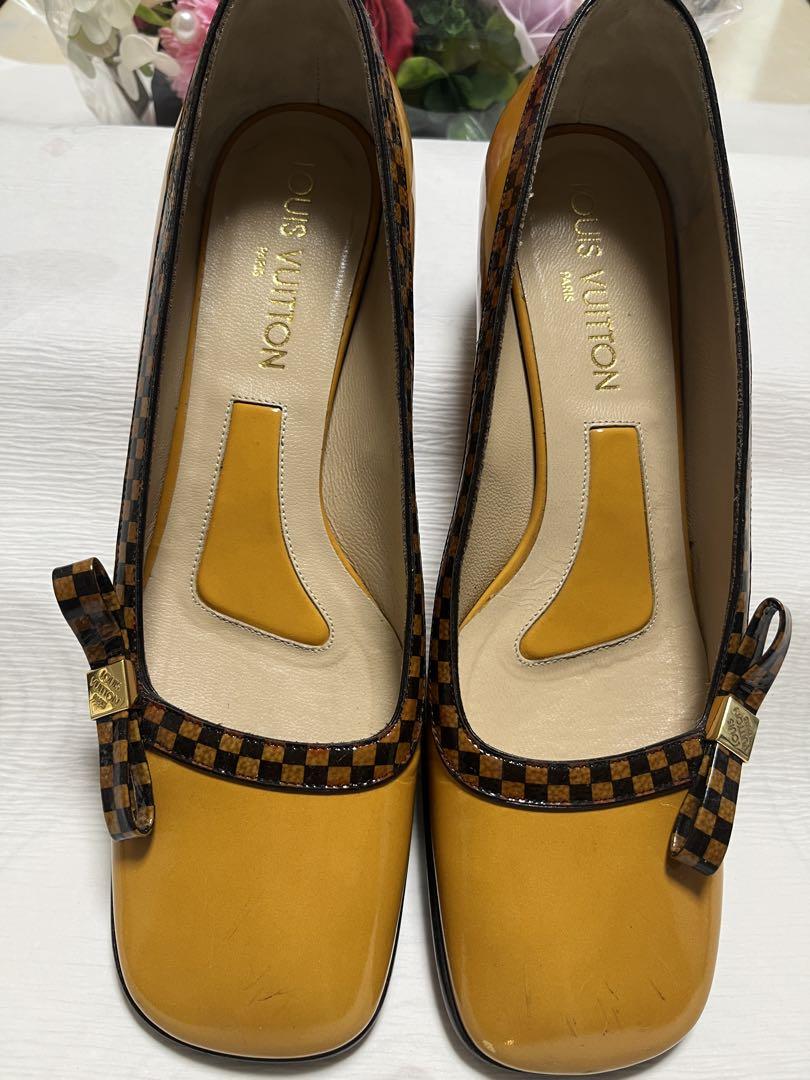 Louis Vuitton ルイヴィトン イエロー レザー シューズ