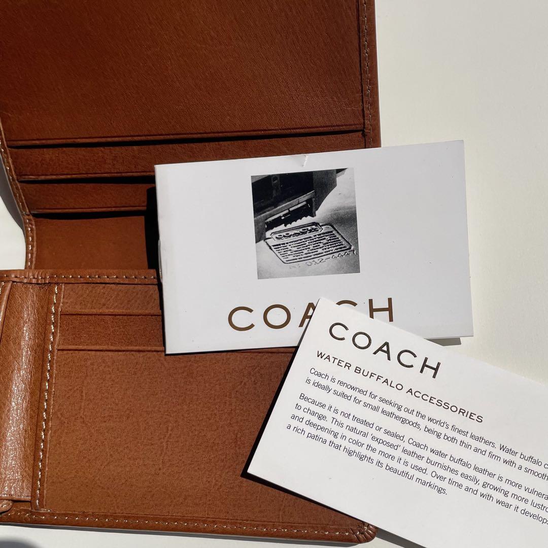 新品未使用】COACH バケットハット ベージュ/ブラウン カード