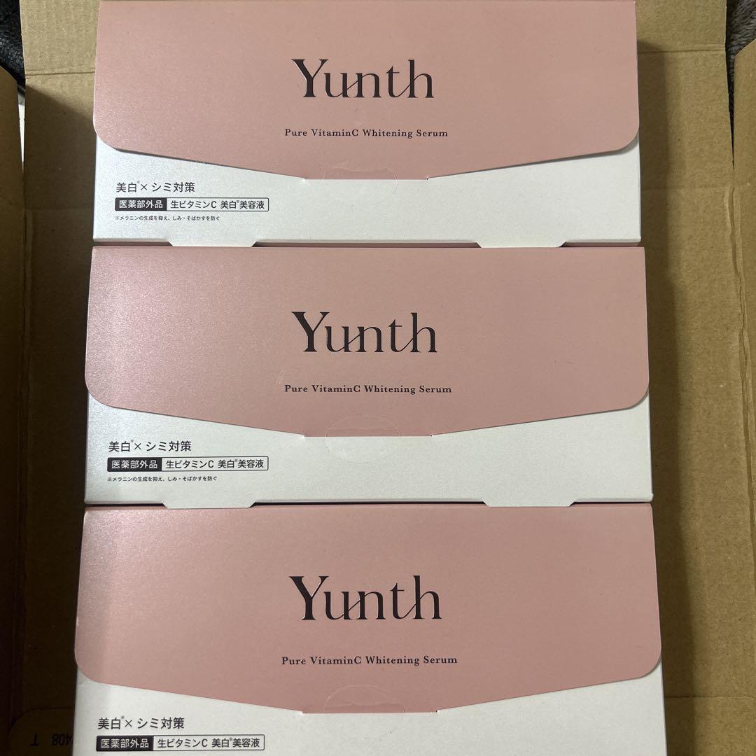ユンス Yunth 生ビタミンC美白美容液 28包　3箱