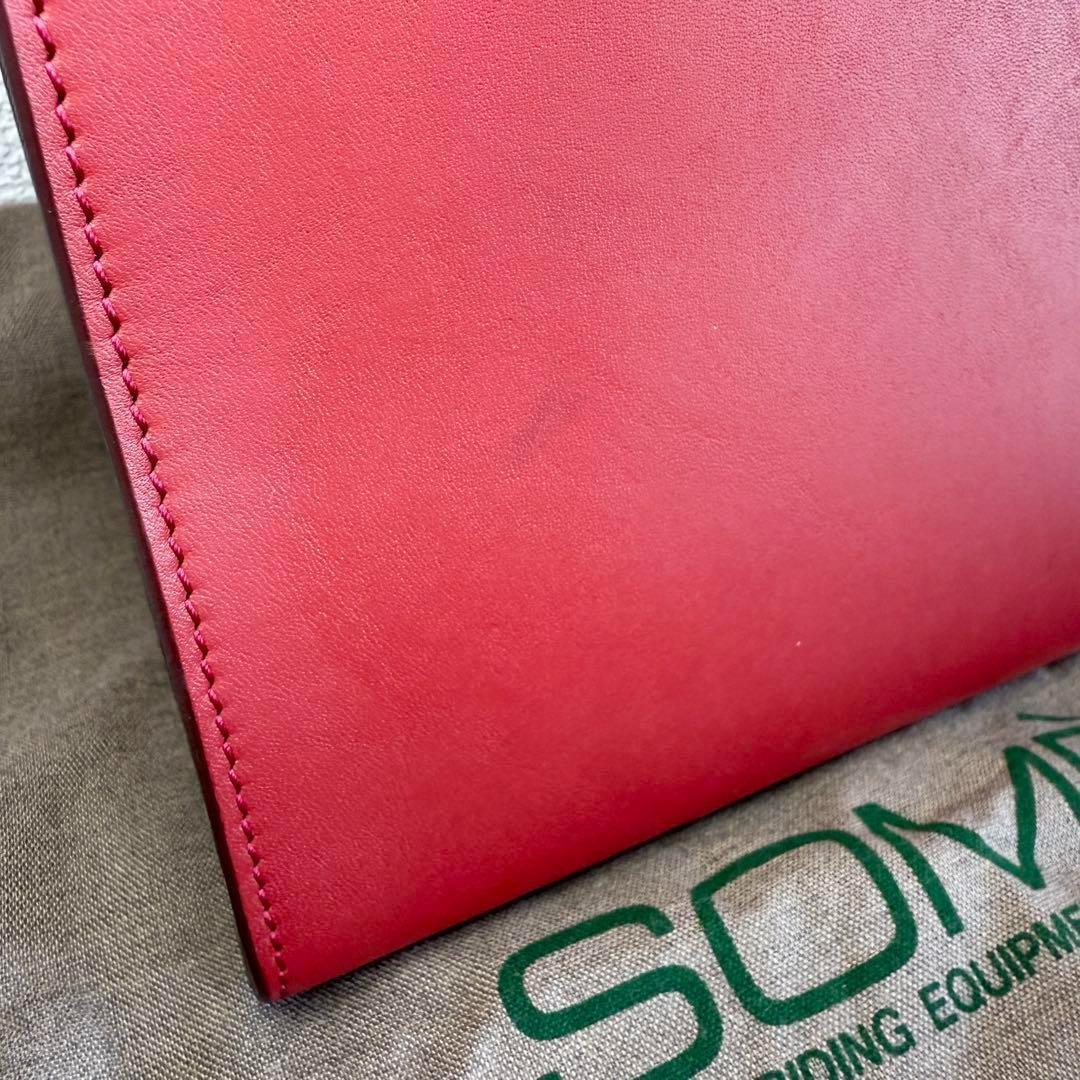 ソメスサドル Somes saddle ミニトートバッグ レッド 赤★ ソメスネットショップ / ミニトートバッグ