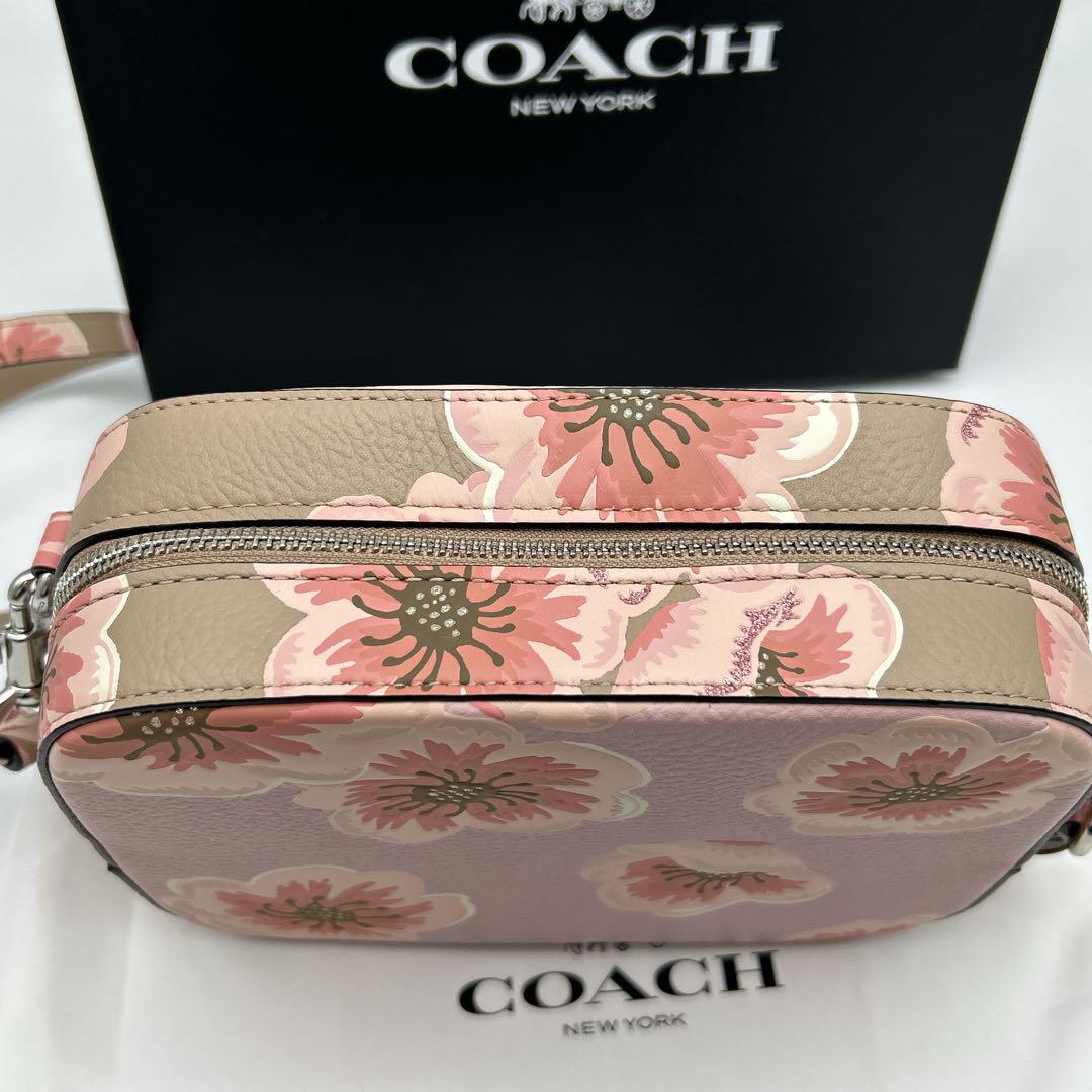 希少 美品 限定 COACH コーチ カメラバッグ ウィズ サクラ
