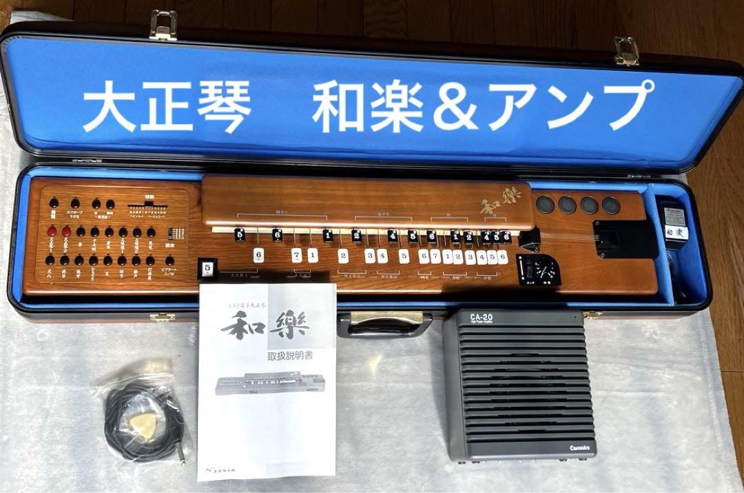 SUZUKI スズキ 電気大正琴 和楽 TES-100 ケース 動作確認済み