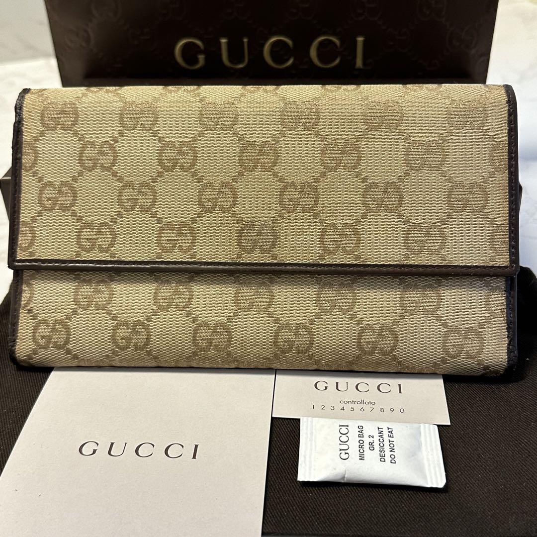 新品同様‼️ グッチ GUCCI 財布 長財布 GGキャンバス
