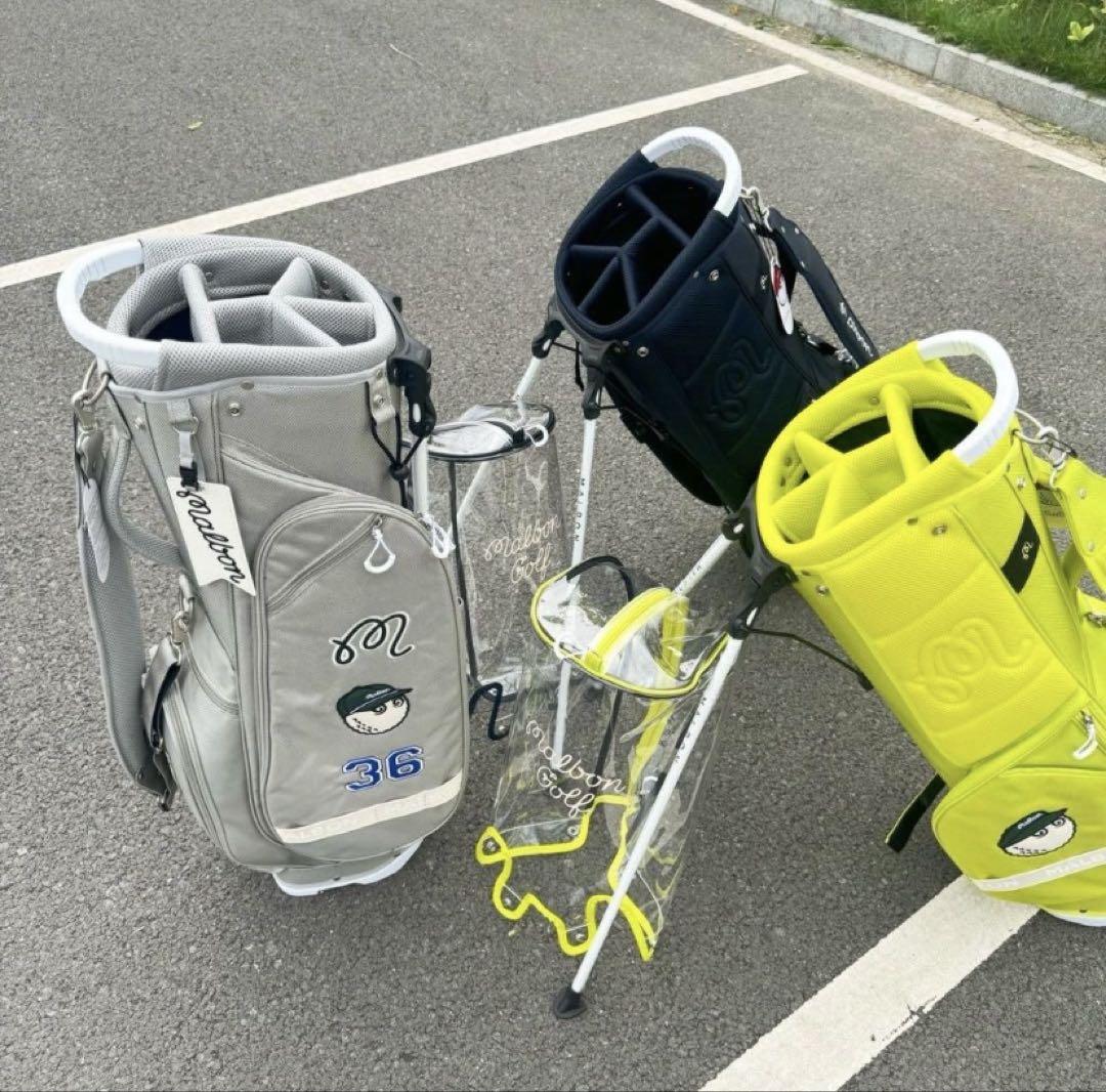 人気 マルボンゴルフ キャディバッグ スタンド型バッグ malbon golf
