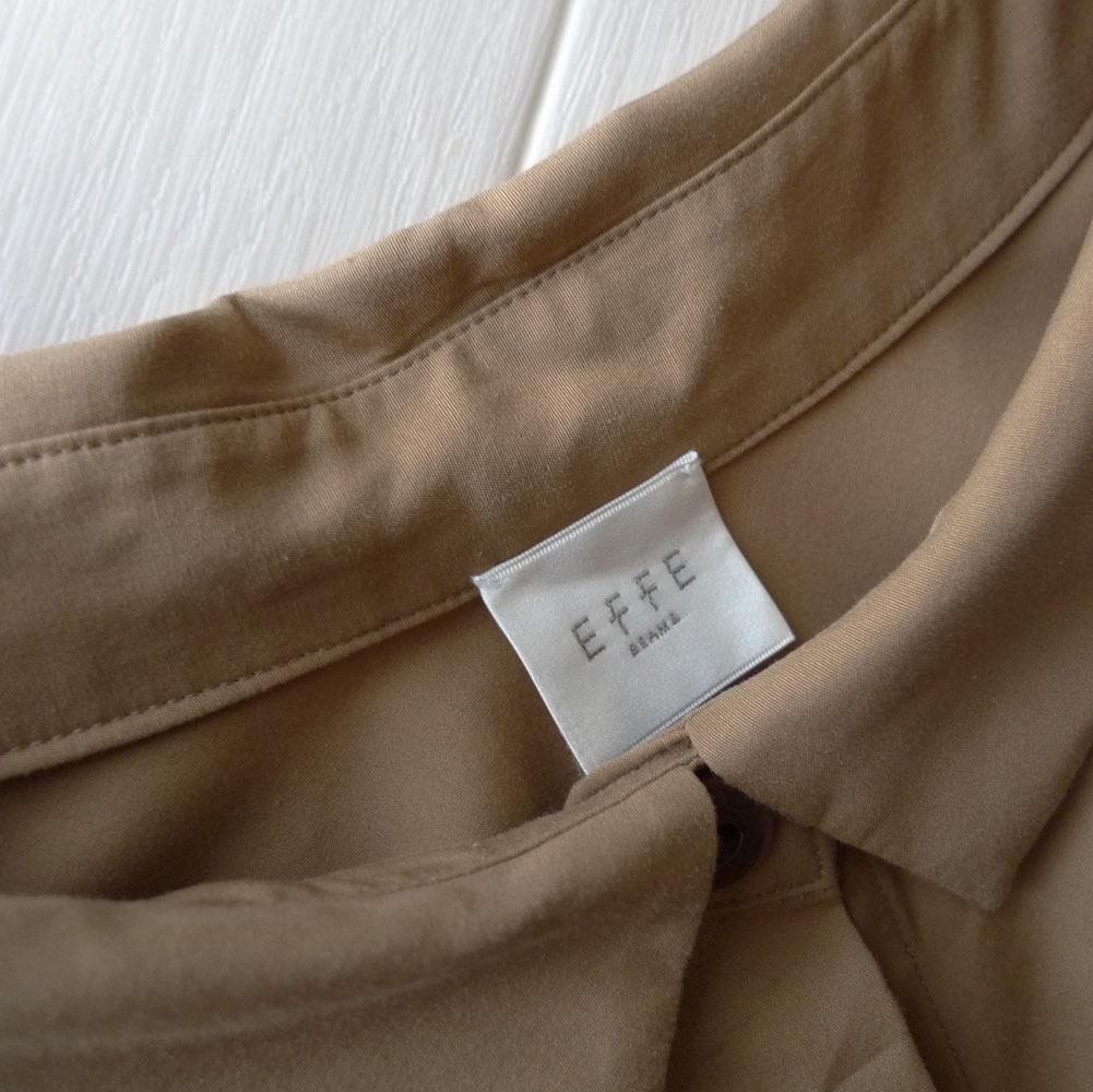 美品 ビームス EFFE BEAMS 4,3万 ブラウンのフレアシャツ