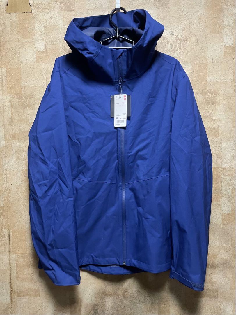 新品 UNIQLO BLOCKTECHジャケット XL ブルー