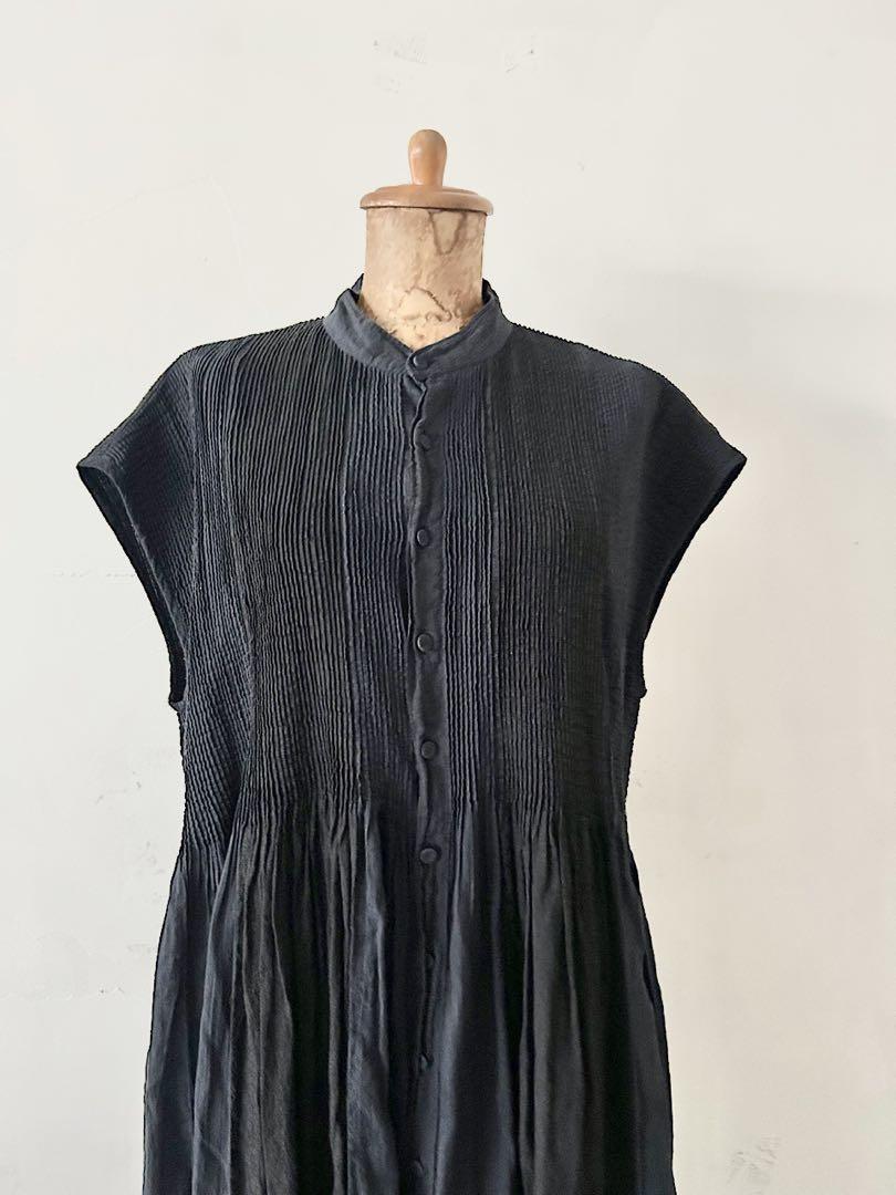 美品】Maison de soil コットンリネン パッチワークワンピース