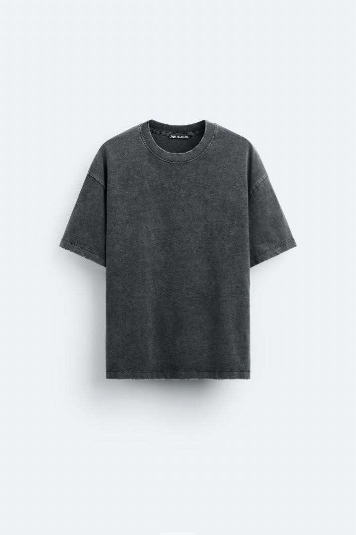 【ZARA】RELAXED FIT Ｔシャツ ダメージ ZARA - ZARA ザラRELAXED FIT Tシャツ ダメージ XLサイズ 完売