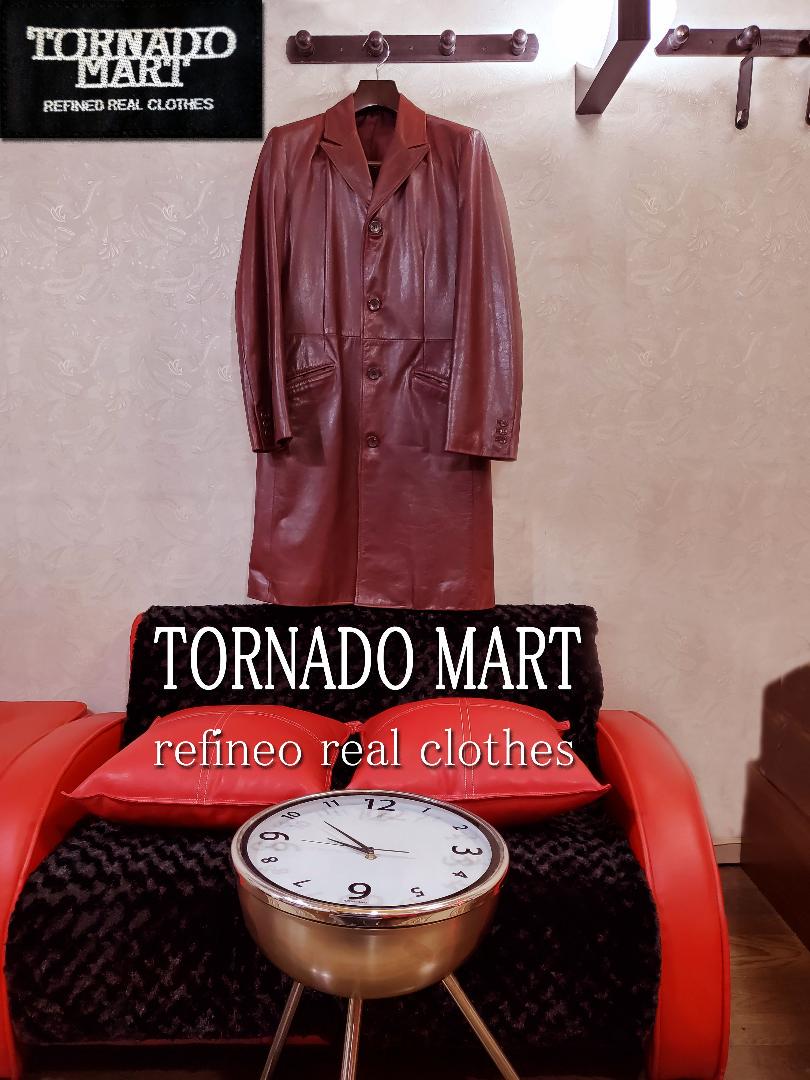 最安 TORNADO MART（トルネードマート）牛革ロングコートno14サイズL ジャケット・アウター