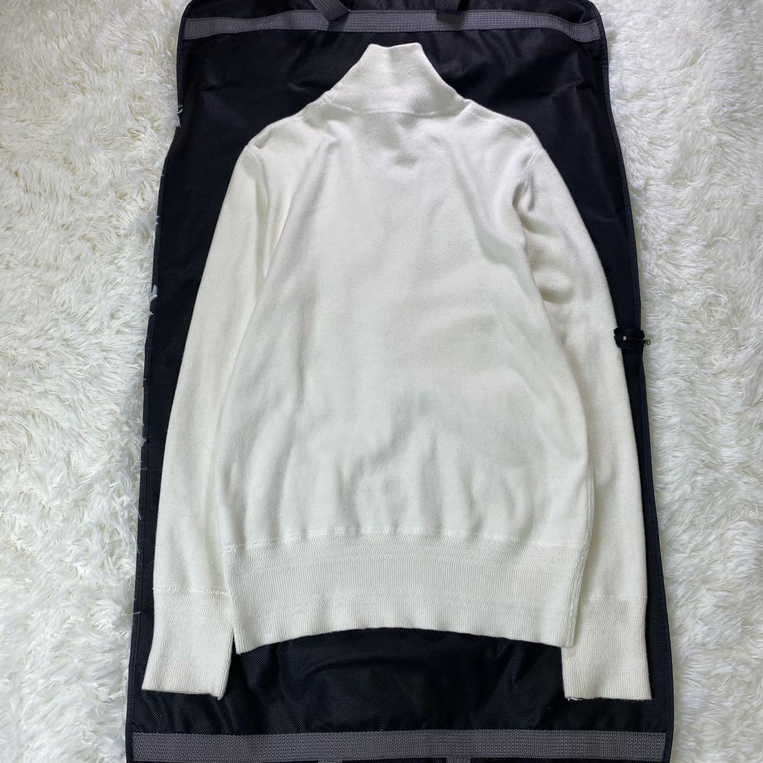 HYKE ハイク 長袖ニット ハイネック カシミア混 ホワイト 2