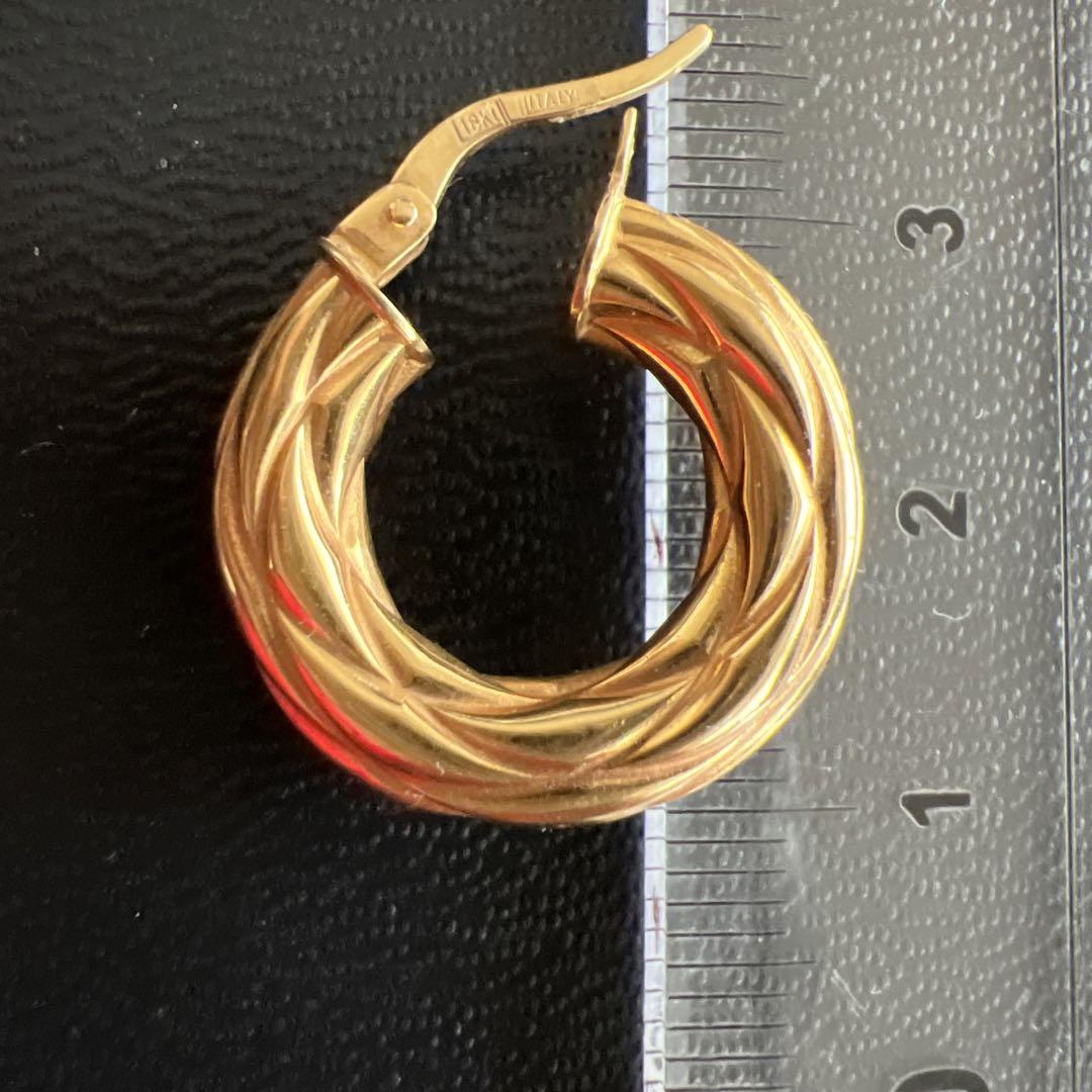 レディース 福袋 (セール) -ファッション通販 k18 .イタリアジュエリー18kt.18金、ボリュームデザインピアス アクセサリー
