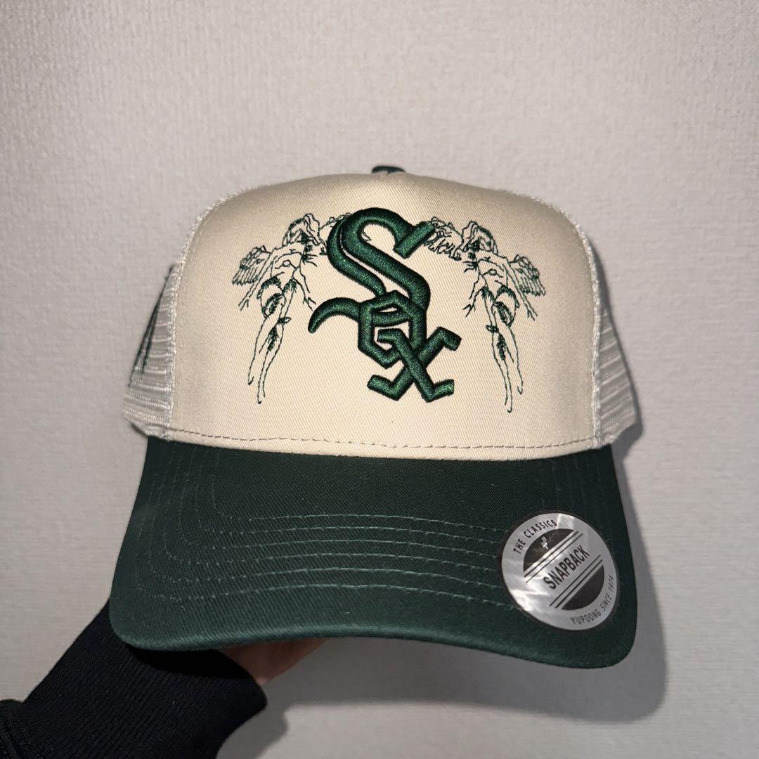 【レア】MLB ホワイトソックス HIPHOPメッシュキャップ レア】MLB ホワイトソックス HIPHOPメッシュキャップ
