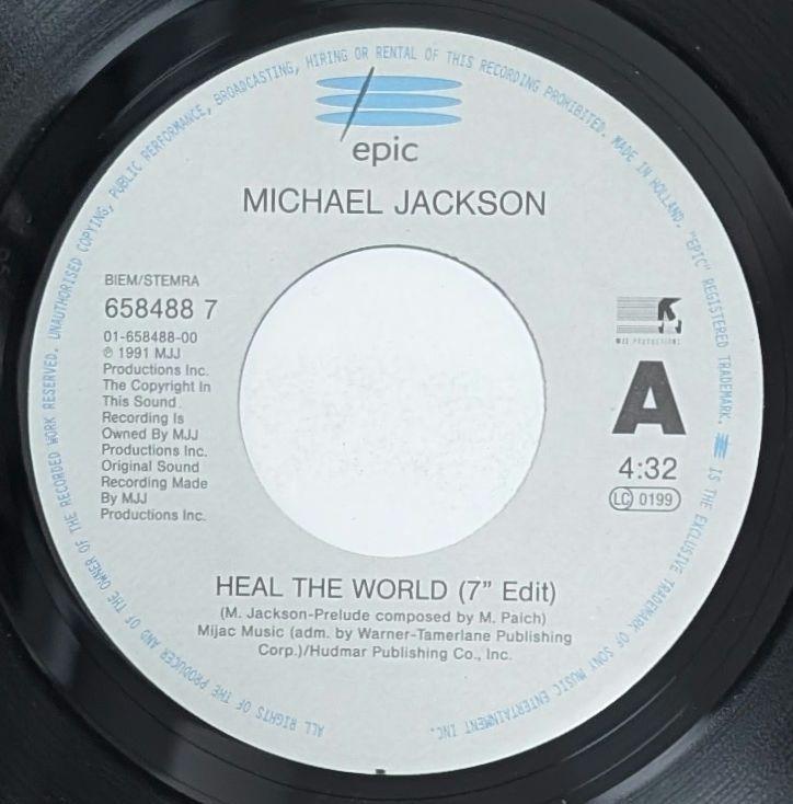 Michael Jackson Heal The World 7インチレコード Michael Jackson Heal The World 7インチレコード - 洋楽工場