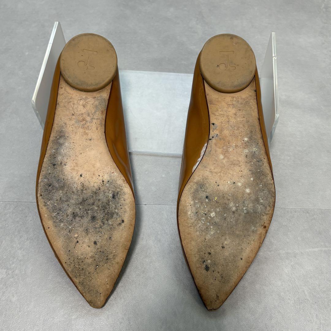 Repetto ロンハーマン別注 エナメル ポインテッドトゥ フラットシューズ