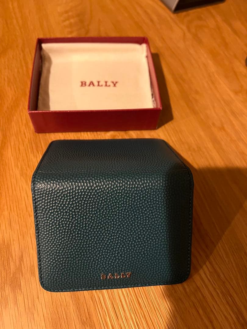 ダークグリーン カードケースBally