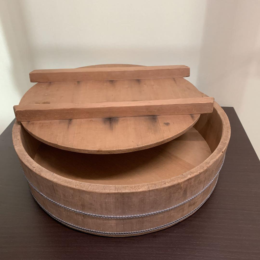 昭和レトロ寿司桶蓋付き