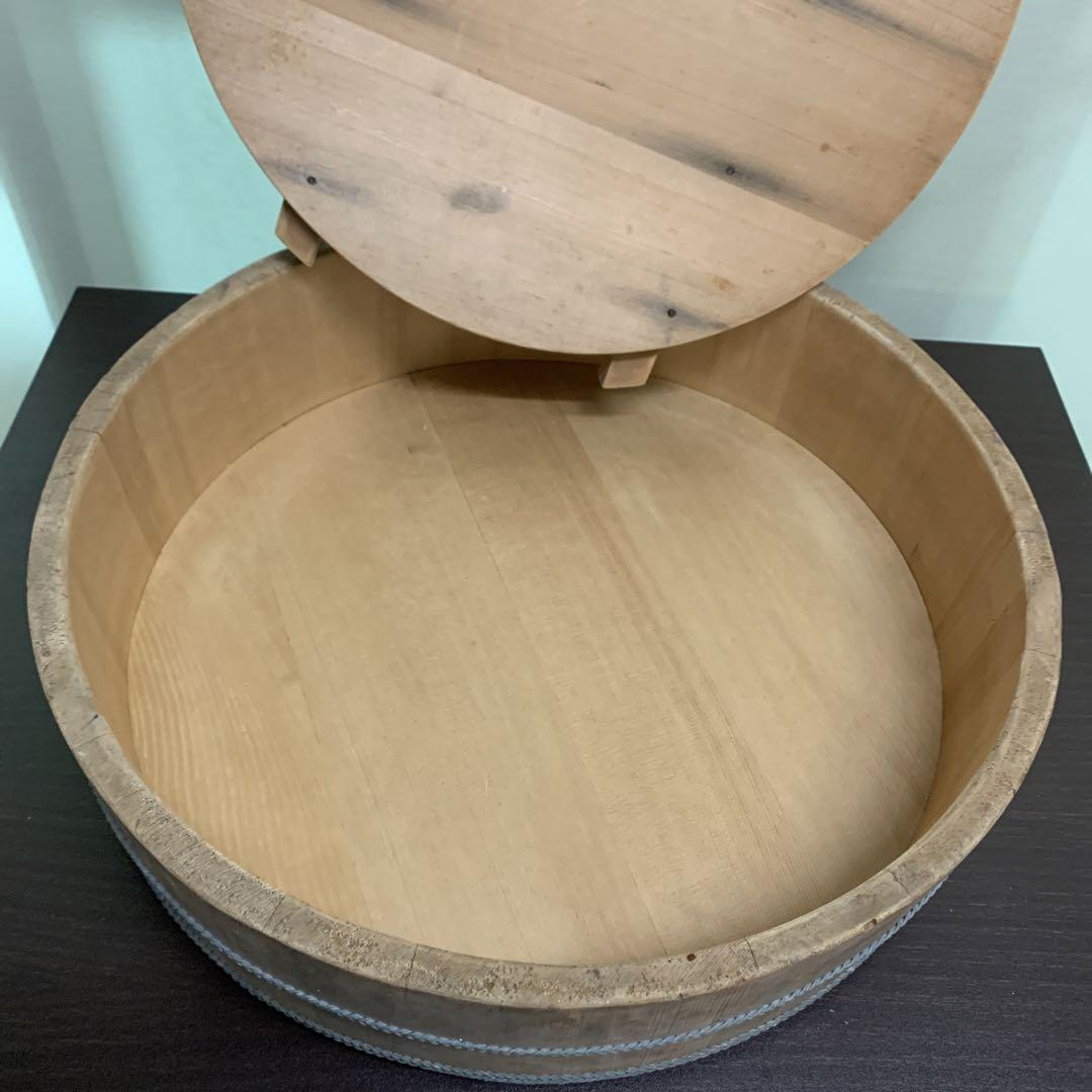 昭和レトロ寿司桶蓋付き