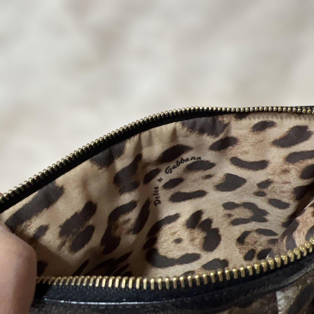 DOLCE & GABBANA ヒョウ柄 クラッチバッグ - メルカリ