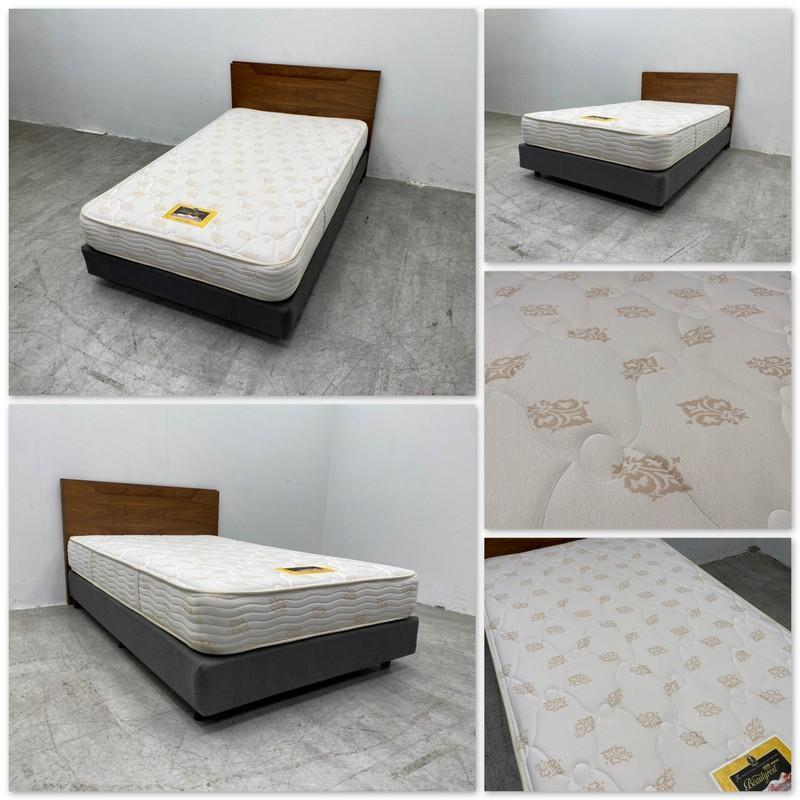 T3764☆展示美品☆シモンズ☆セミダブルベッド☆ゴールデンバリュー