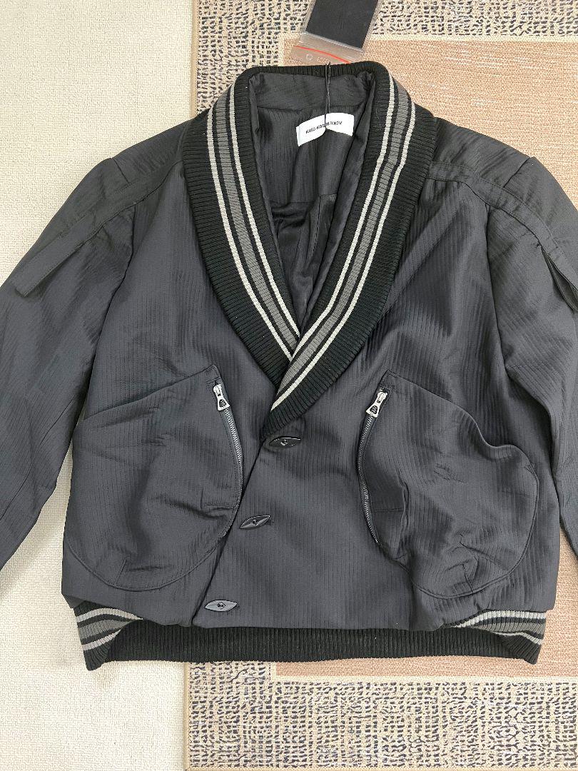 KOSTADINOVストライプVネックジャケット SIZE50