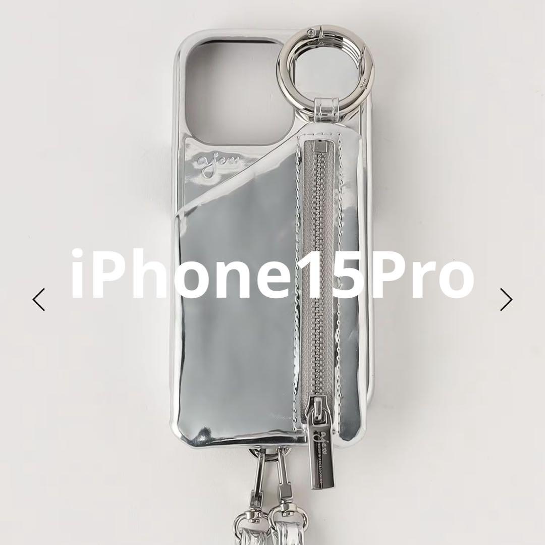 ＜ajew＞GLOW CADENAS ストラップ iPhone15Proケース