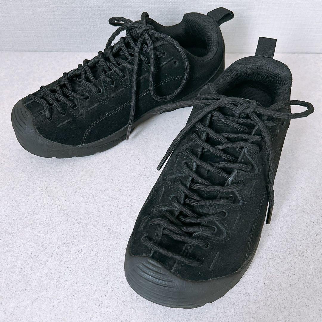 美品☆KEEN JASPER ジャスパー オールブラック 黒 22.5cm