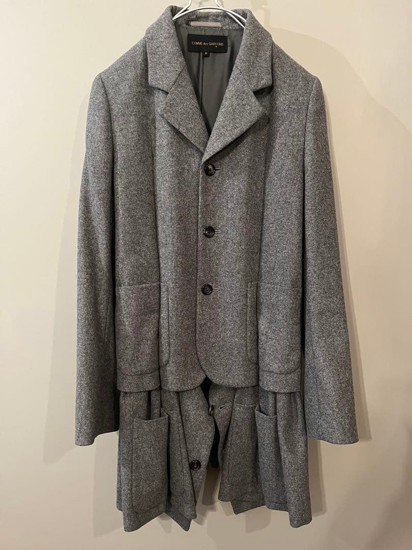 COMME des GARÇONS テーラードジャケット S グレー COMME des GARÇONS グレー テーラードジャケット M