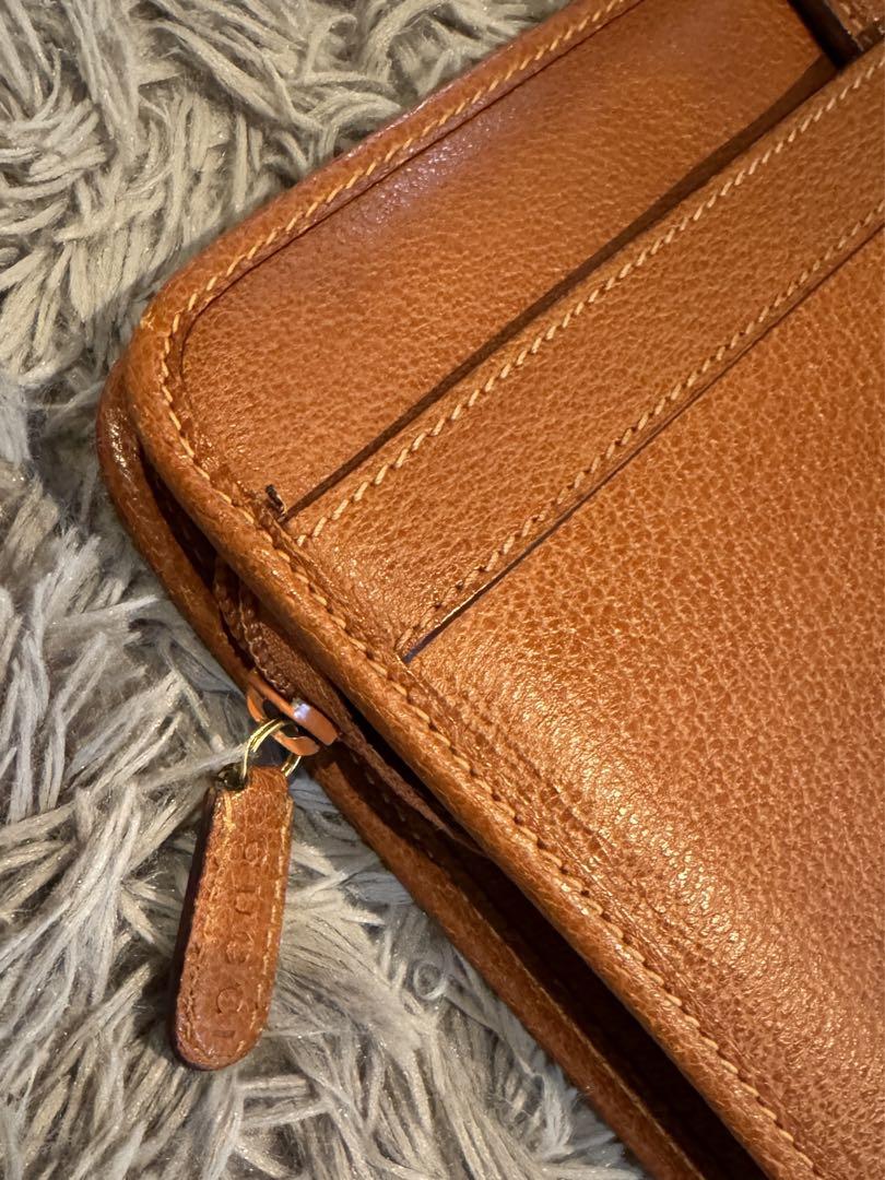 極美品 グッチ レザー 2way ビジネスバッグ ストラップ付き