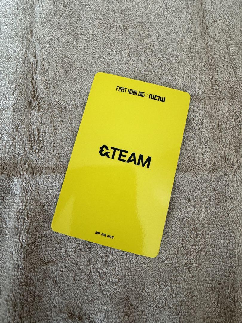 ＆TEAM  手書きデコトレカ　ニコラス