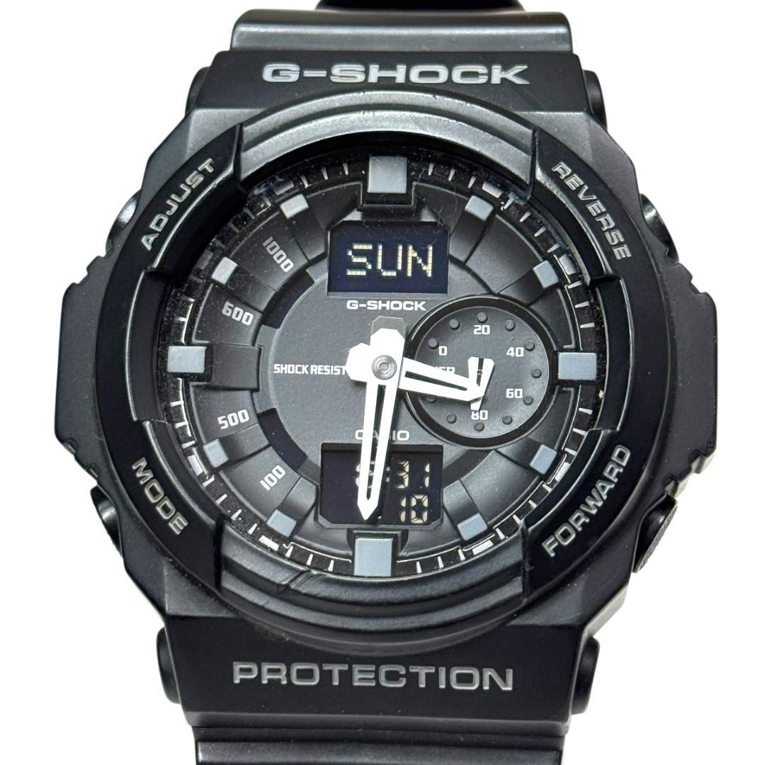 稼働品 CASIO G-SHOCK GA-150 ブラック アナデジ 5255