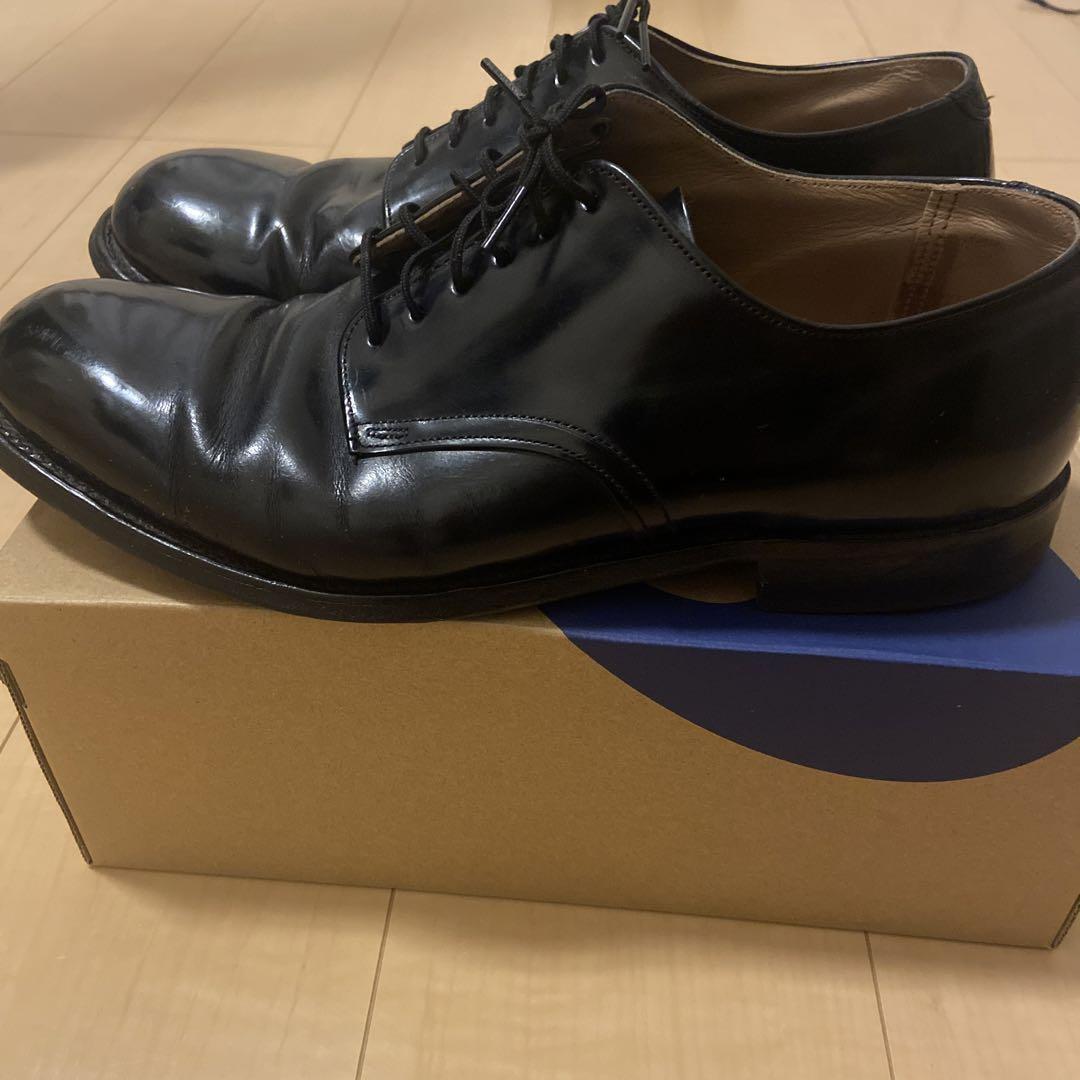 70s ビンテージ US NAVY USN サービス シューズ ミリタリー 革靴