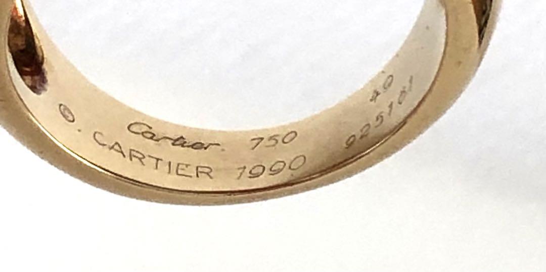 Cartier カルティエバロダリング 18K サンゴ カルゼドニー ダイヤ 画像7
