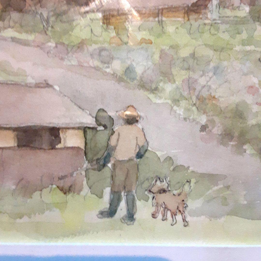 水彩画 春 桃 山村 S - メルカリ 水彩画 春 桃 山村 S - メルカリ