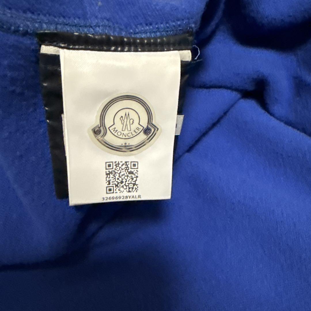 MONCLER 青 S ポンチョ・ケープコート