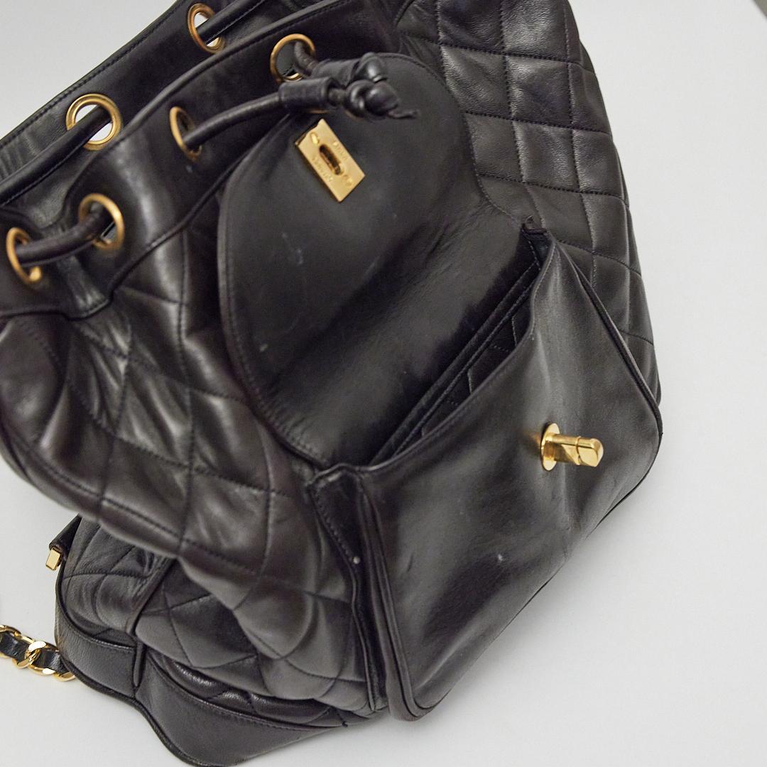 CHANEL シャネル マトラッセ リュックサック ダークブラウン