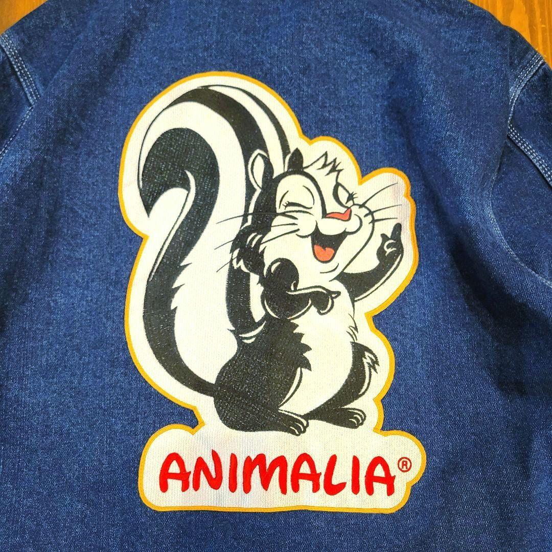 新品未使用】ANIMALIA カスクンワッペン デニムカバーオール Mサイズ