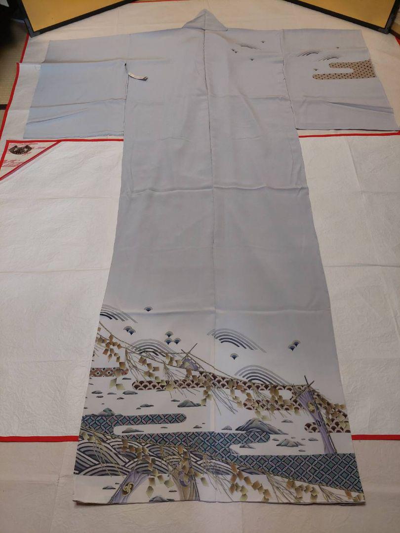 訪問着２　作家物　正絹　仮絵羽