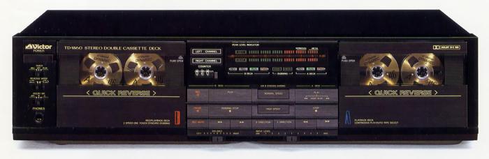 ビクター T Dー W60 bxBY5-m79583011653 カセットデッキ ダブルデッキ 特価最新品