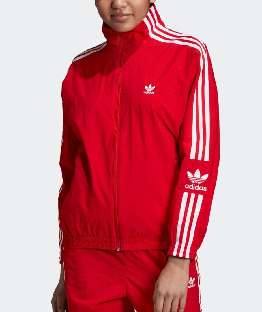 完璧 Adidas 赤 レディースm ジャージ トラックトップ ロックアップ ウーブン ジャージ Www Qiraatafrican Com