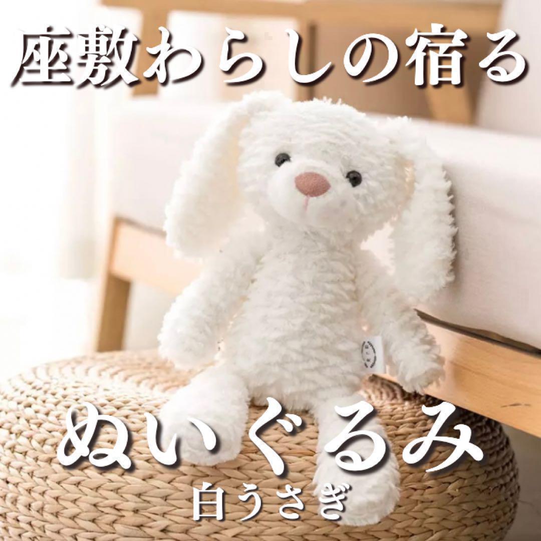 座敷わらしの御霊が宿るぬいぐるみ(白うさぎ)＋水晶ネックレス 座敷童子