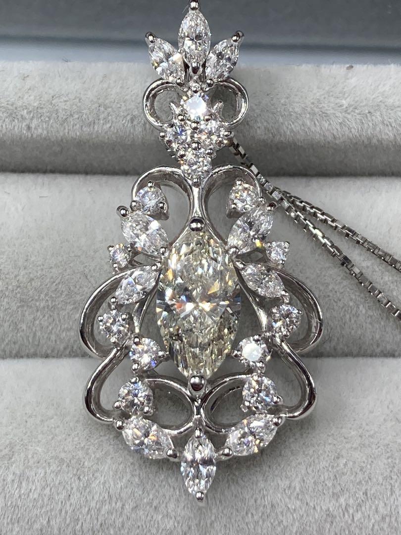 天然ダイヤモンド　大粒1カラット　ネックレス　45cm　計2.003ct