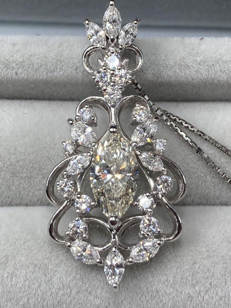 天然ダイヤモンド　大粒1カラット　ネックレス　45cm　計2.003ct 3