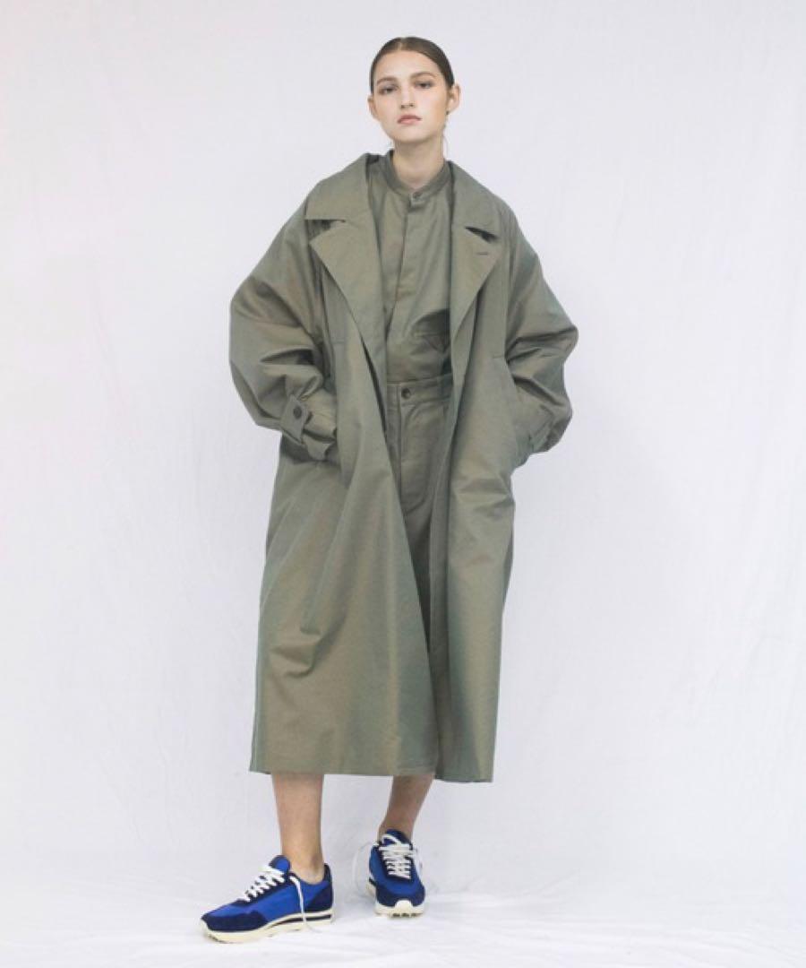 VOAAOV supima cotton polyester long coat VOAAOV supima cotton polyester long coat