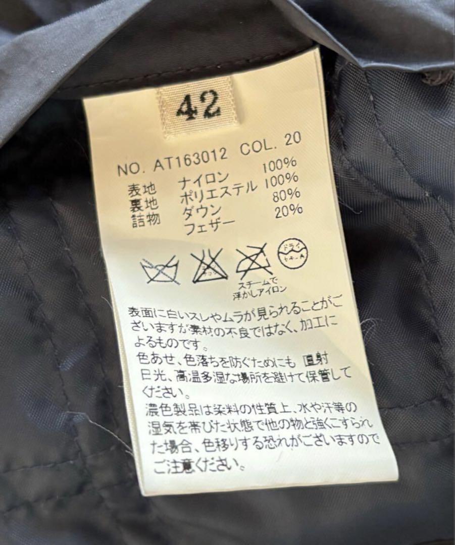 【美品】azabu tailor 麻布テーラー ダウン チェスター コート S