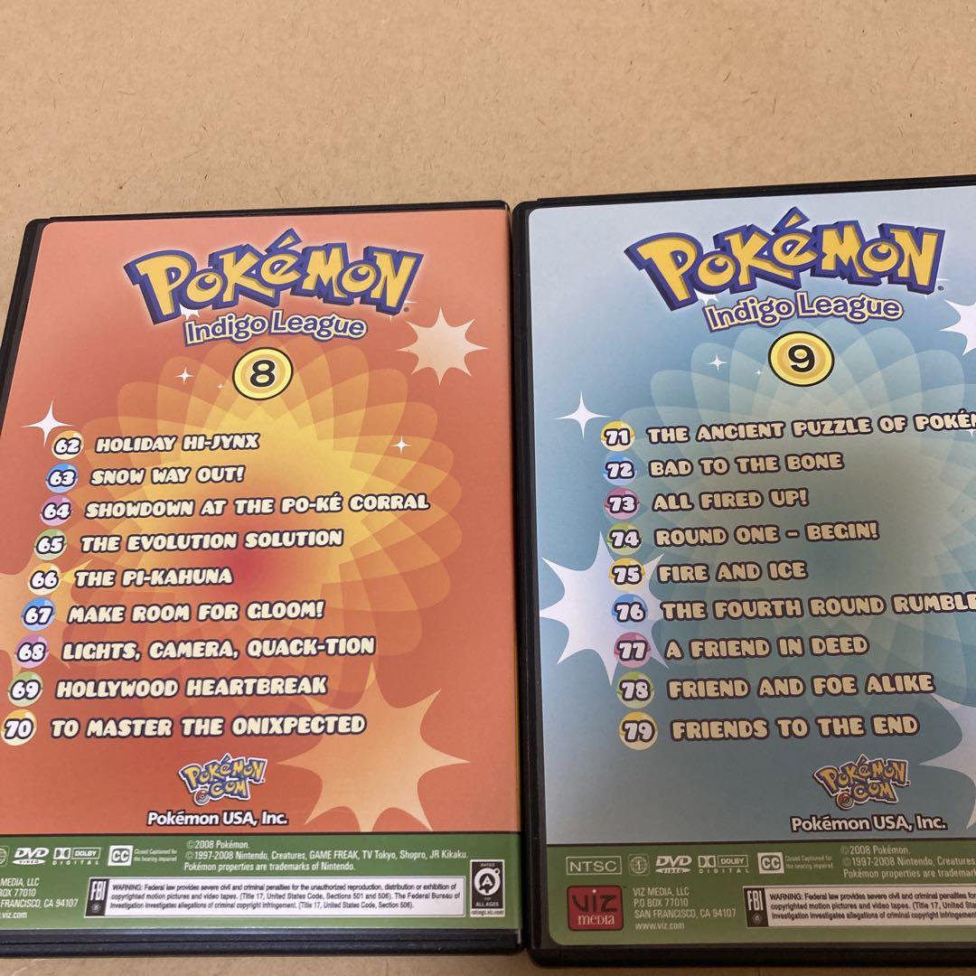 北米版ポケモンDVDコンプリートコレクション　英語音声9枚セット